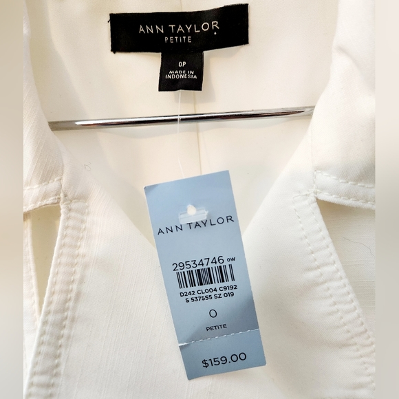 Size 0p Anne Taylor Linen Moto - Picture 3 of 4